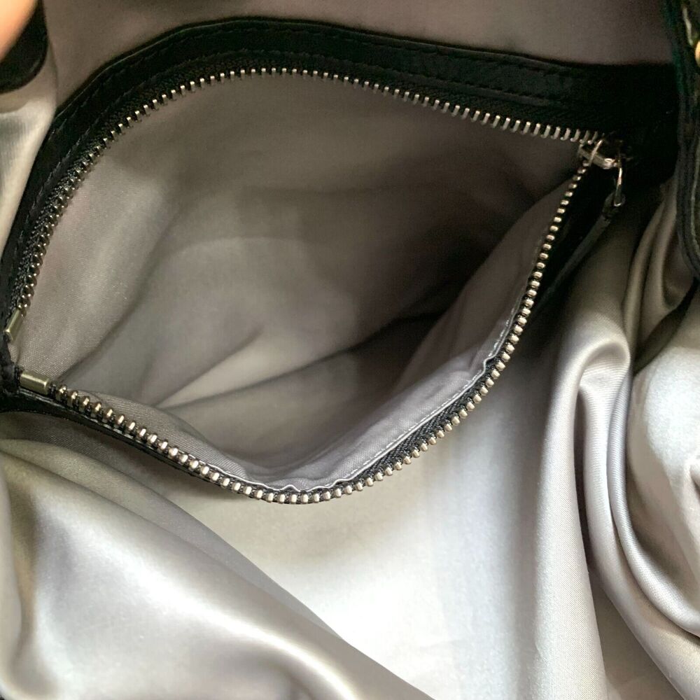 MICHAEL KORS COLLECTION Soft Black Leather TONNE Hobo - Picture 12 of 15